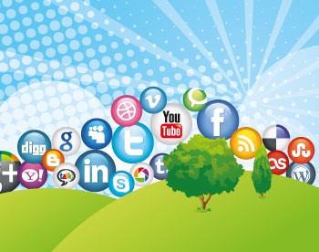 Icons: Social Media Plattformen